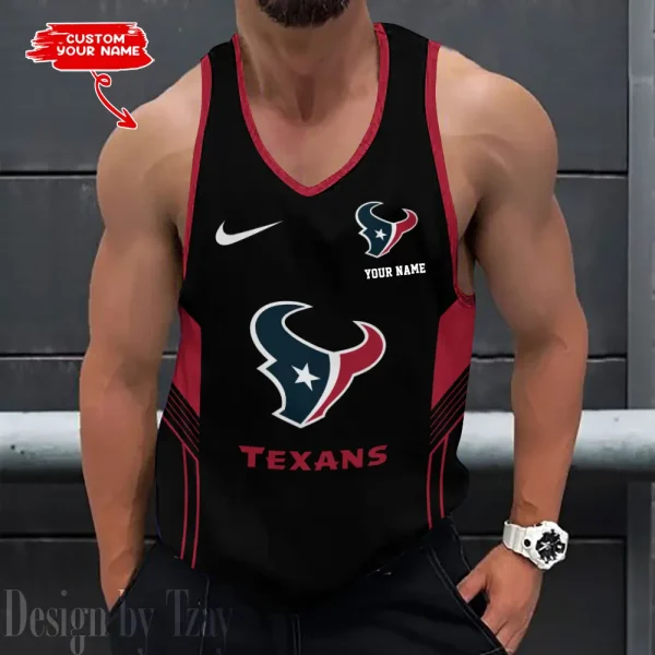 Houston Texans 3D Printed Sleeveless Sport Tank Top Shirt New Style 2025 AZTTS151