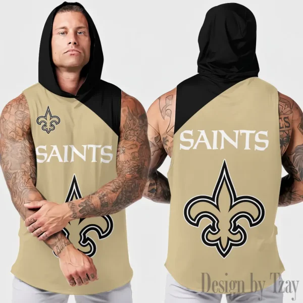 New Orleans Saints Sleeveless Pullover Hoodie Trending 2025 AZHTT280