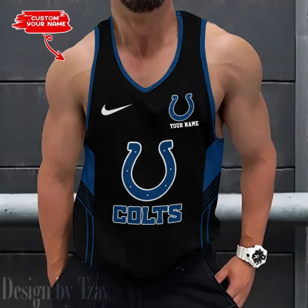 Indianapolis Colts 3D Printed Sleeveless Sport Tank Top Shirt New Style 2025 AZTTS152