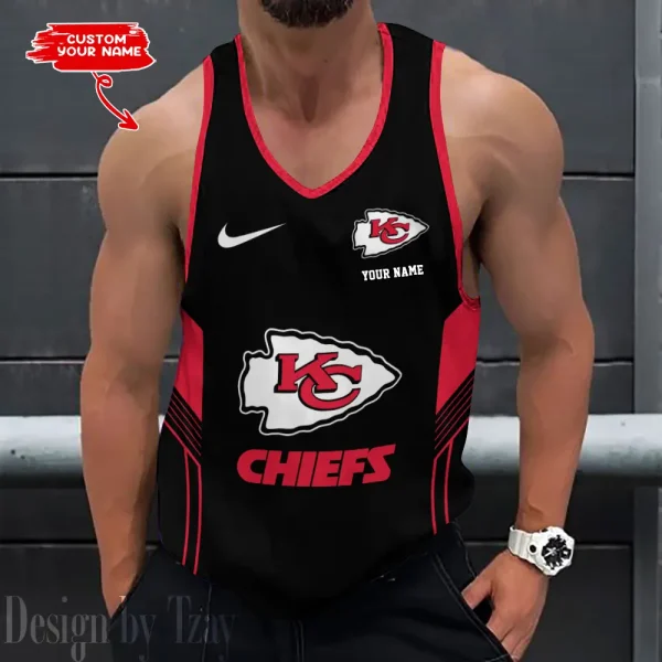 Kansas City Chiefs 3D Printed Sleeveless Sport Tank Top Shirt New Style 2025 AZTTS154