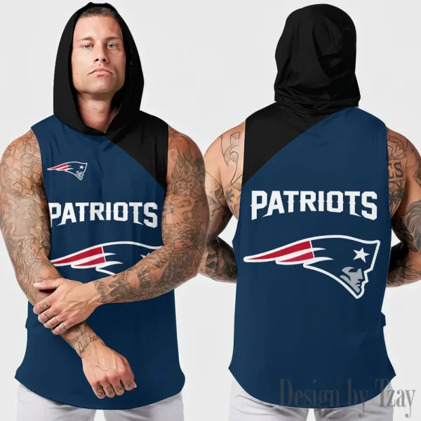New England Patriots Sleeveless Pullover Hoodie Trending 2025 AZHTT281