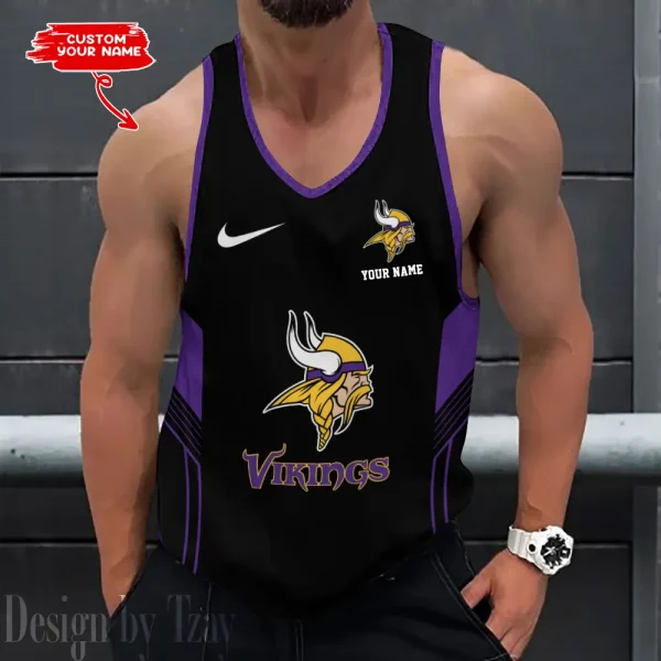 Minnesota Vikings 3D Printed Sleeveless Sport Tank Top Shirt New Style 2025 AZTTS159