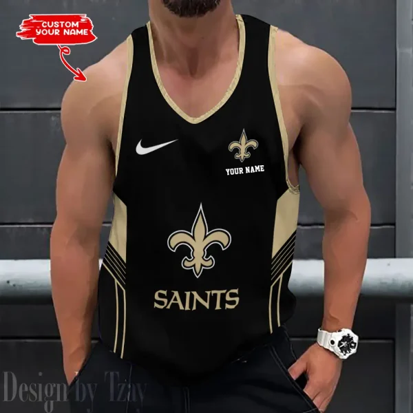 New Orleans Saints 3D Printed Sleeveless Sport Tank Top Shirt New Style 2025 AZTTS161