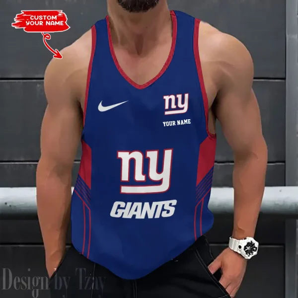 New York Giants 3D Printed Sleeveless Sport Tank Top Shirt New Style 2025 AZTTS162