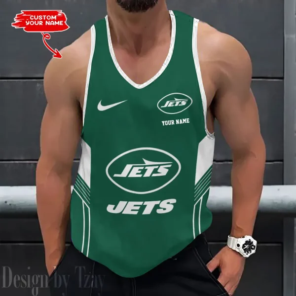 New York Jets 3D Printed Sleeveless Sport Tank Top Shirt New Style 2025 AZTTS163