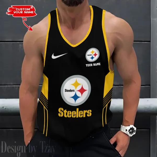 Pittsburgh Steelers 3D Printed Sleeveless Sport Tank Top Shirt New Style 2025 AZTTS165