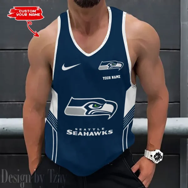 Seattle Seahawks 3D Printed Sleeveless Sport Tank Top Shirt New Style 2025 AZTTS167