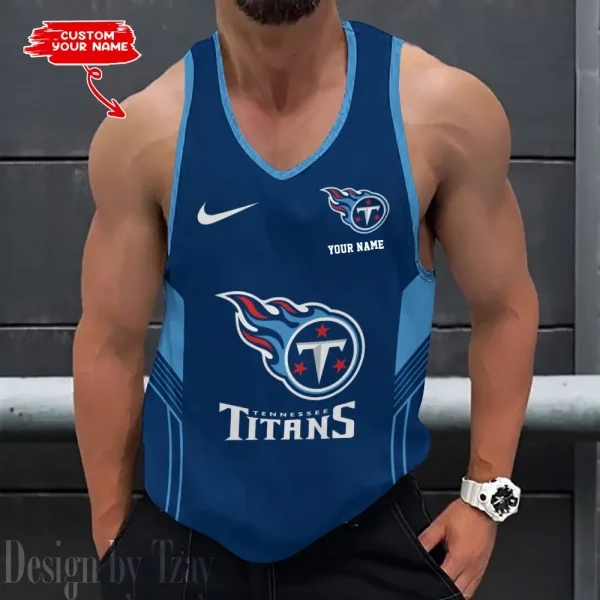 Tennessee Titans 3D Printed Sleeveless Sport Tank Top Shirt New Style 2025 AZTTS169