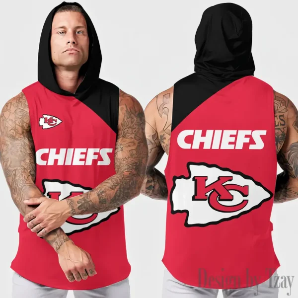 Kansas City Chiefs Sleeveless Pullover Hoodie Trending 2025 AZHTT287