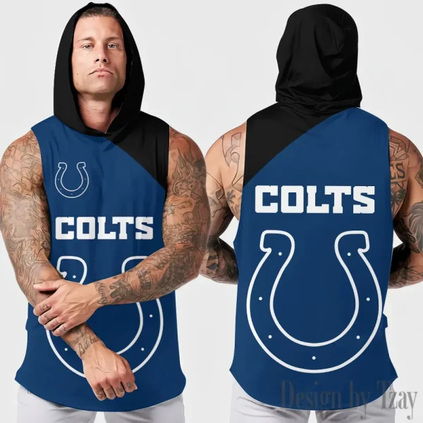 Indianapolis Colts Sleeveless Pullover Hoodie Trending 2025 AZHTT289
