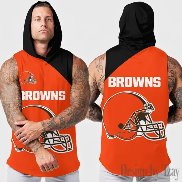 Cleveland Browns Sleeveless Pullover Hoodie Trending 2025 AZHTT295
