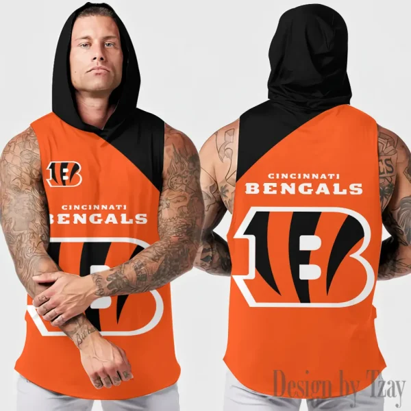 Cincinnati Bengals Sleeveless Pullover Hoodie Trending 2025 AZHTT296