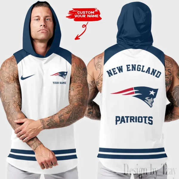 New England Patriots Sleeveless Pullover Hoodie Trending 2025 AZHTT257