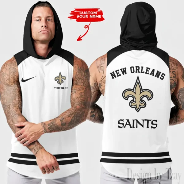 New Orleans Saints Sleeveless Pullover Hoodie Trending 2025 AZHTT258