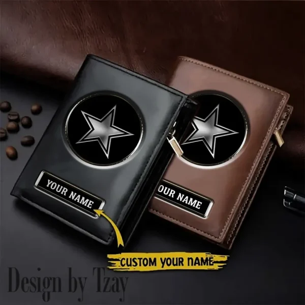 Dallas Cowboys Small Rectangular Leather Wallet Style 2025 SPTLVW457