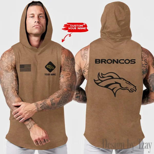 Denver Broncos Sleeveless Pullover Hoodie Trending 2025 AZHTT307