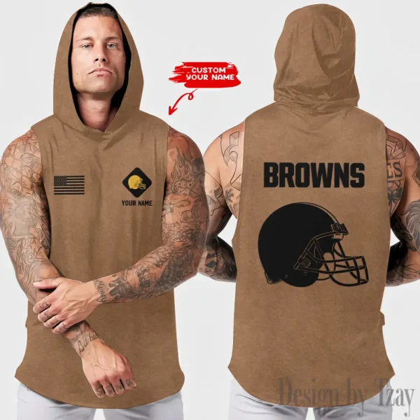 Cleveland Browns Sleeveless Pullover Hoodie Trending 2025 AZHTT309