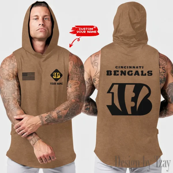 Cincinnati Bengals Sleeveless Pullover Hoodie Trending 2025 AZHTT310