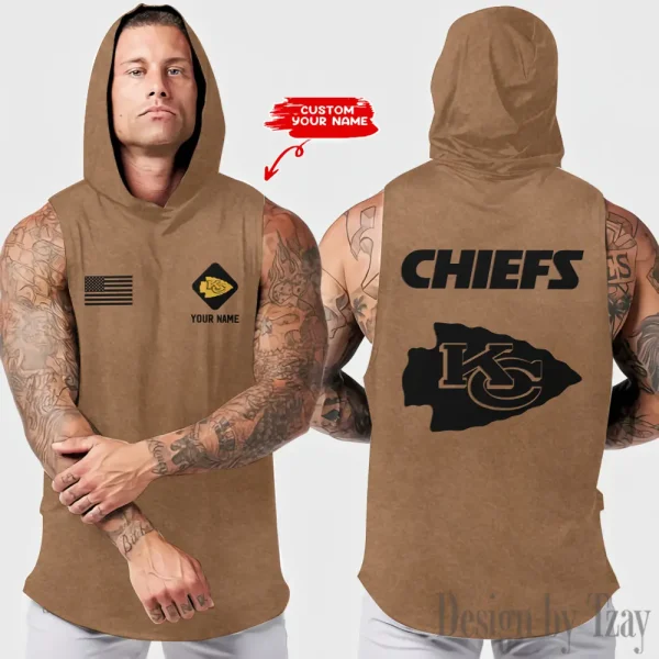 Kansas City Chiefs Sleeveless Pullover Hoodie Trending 2025 AZHTT313