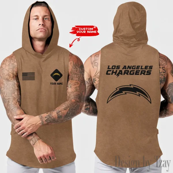 Los Angeles Chargers Sleeveless Pullover Hoodie Trending 2025 AZHTT314