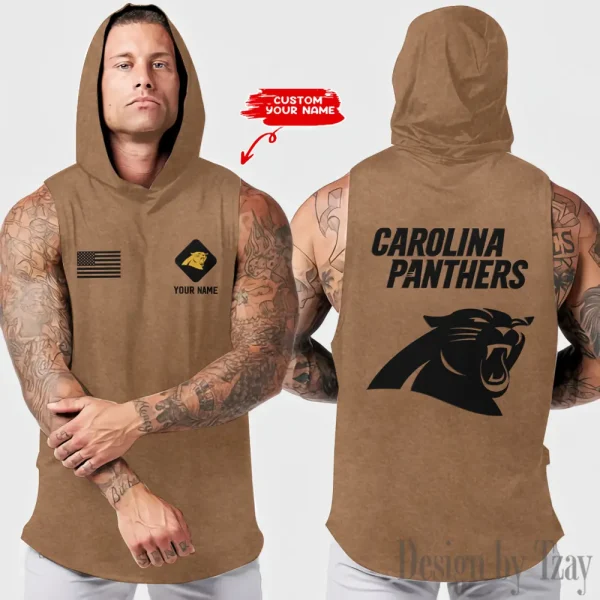 Carolina Panthers Sleeveless Pullover Hoodie Trending 2025 AZHTT317