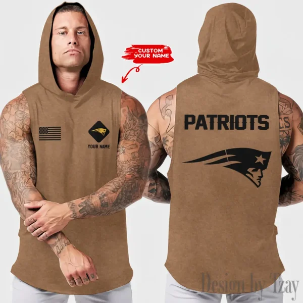 New England Patriots Sleeveless Pullover Hoodie Trending 2025 AZHTT319