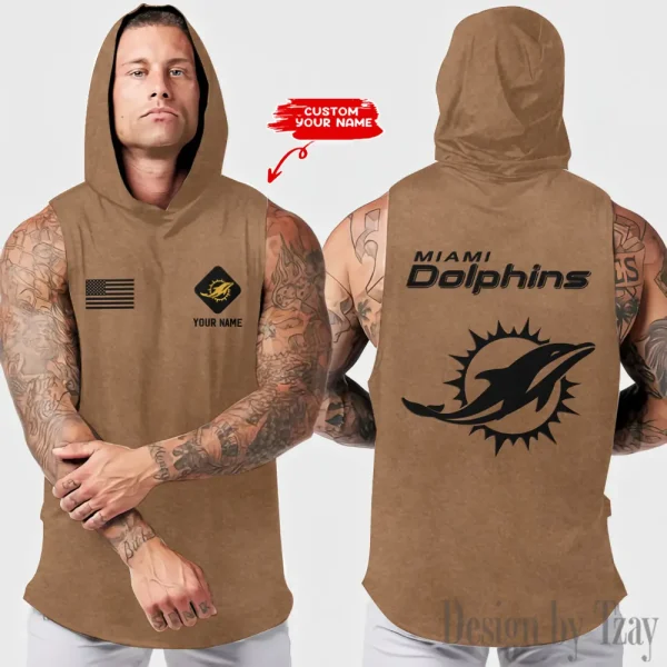 Miami Dolphins Sleeveless Pullover Hoodie Trending 2025 AZHTT322