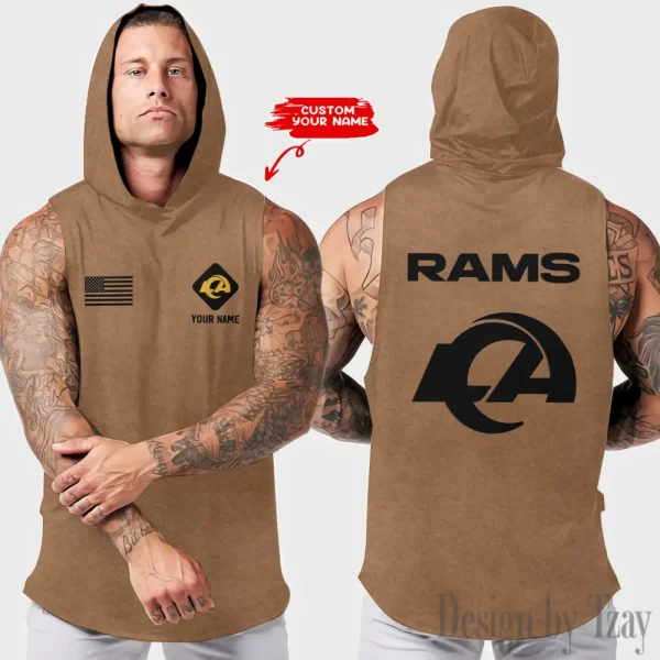 Los Angeles Rams Sleeveless Pullover Hoodie Trending 2025 AZHTT323
