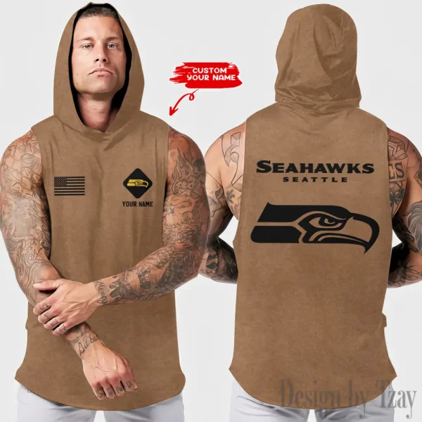 Seattle Seahawks Sleeveless Pullover Hoodie Trending 2025 AZHTT331