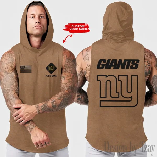 New York Giants Sleeveless Pullover Hoodie Trending 2025 AZHTT332