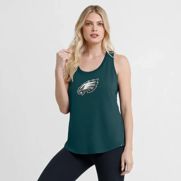 Philadelphia Eagles Fanatics Women's Iron Fan Tank Top - Image 3