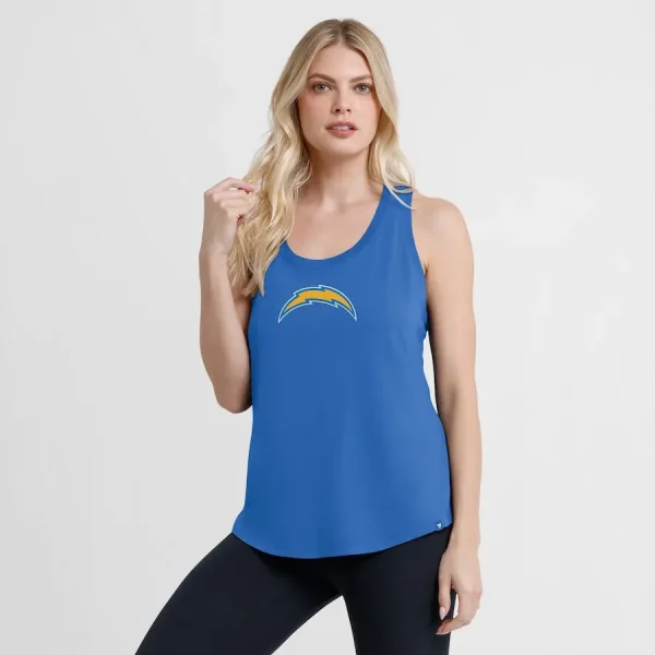 Los Angeles Chargers Fanatics Women's Iron Fan Tank Top - Image 3