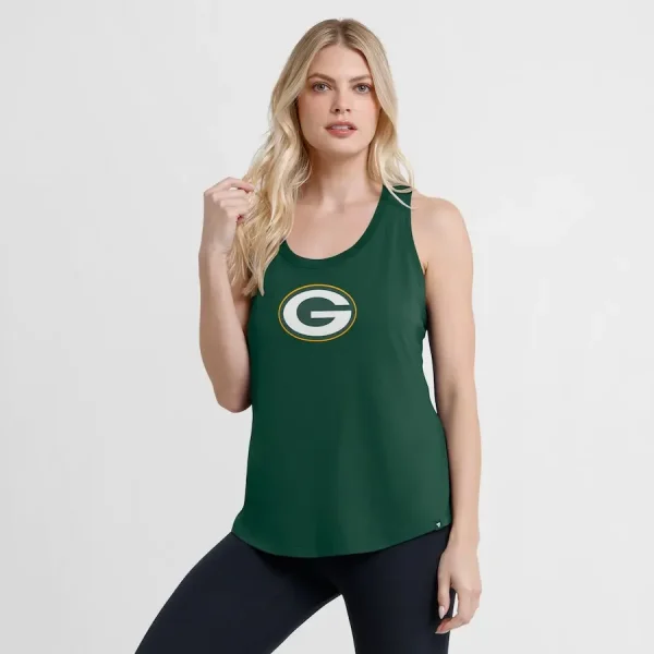 Green Bay Packers Fanatics Women's Iron Fan Tank Top - Image 3