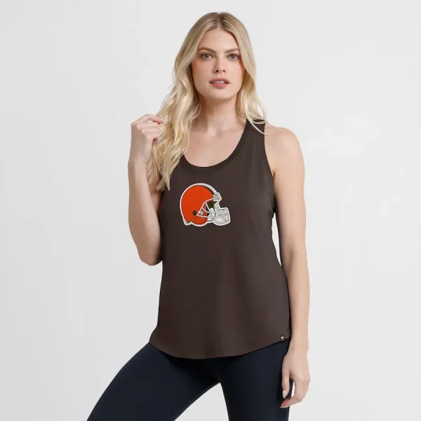 Cleveland Browns Fanatics Women's Iron Fan Tank Top - Image 3