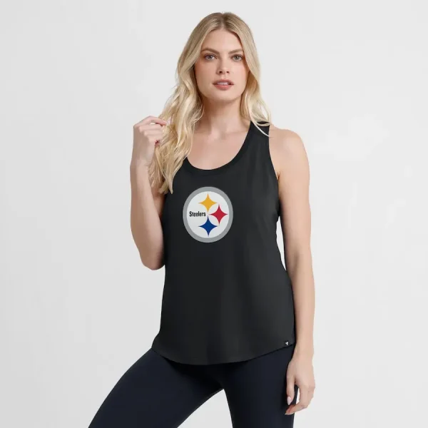 Pittsburgh Steelers Fanatics Women's Iron Fan Tank Top - Image 3