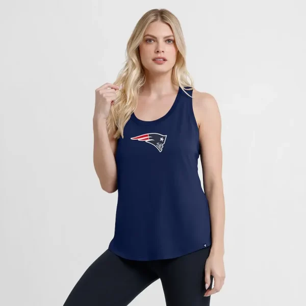 New England Patriots Fanatics Women's Iron Fan Tank Top - Image 3