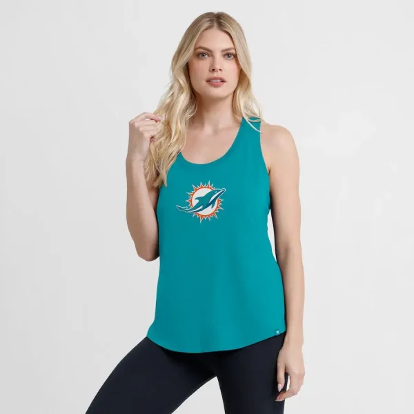 Miami Dolphins Fanatics Women's Iron Fan Tank Top - Image 3