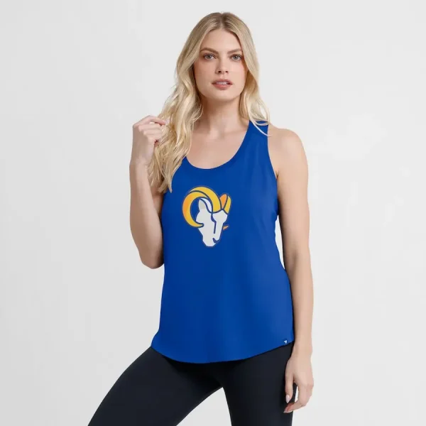 Los Angeles Rams Fanatics Women's Iron Fan Tank Top - Image 3