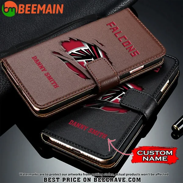 Atlanta Falcons Leather Wallet Phone Case SPTLWPC002 - Image 2
