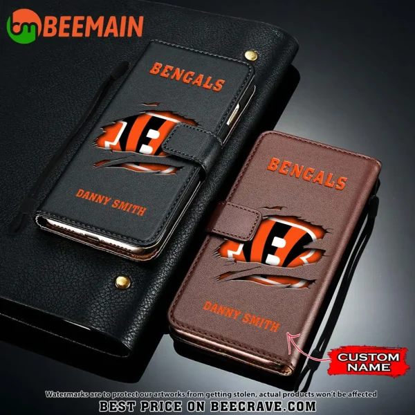 Cincinnati Bengals Leather Wallet Phone Case SPTLWPC007 - Image 2