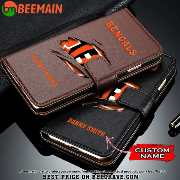 Cincinnati Bengals Leather Wallet Phone Case SPTLWPC007 - Image 3
