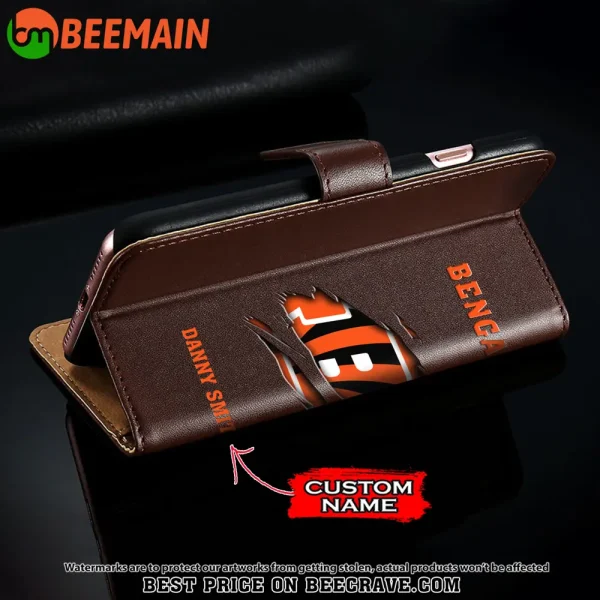 Cincinnati Bengals Leather Wallet Phone Case SPTLWPC007 - Image 4