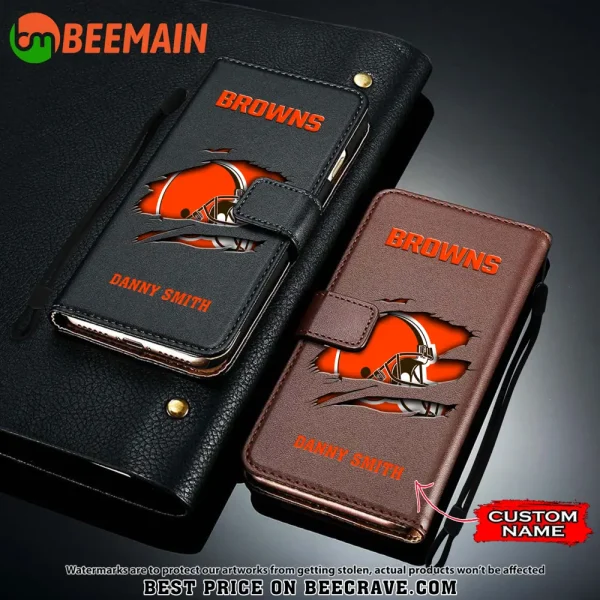 Cleveland Browns Leather Wallet Phone Case SPTLWPC008 - Image 2