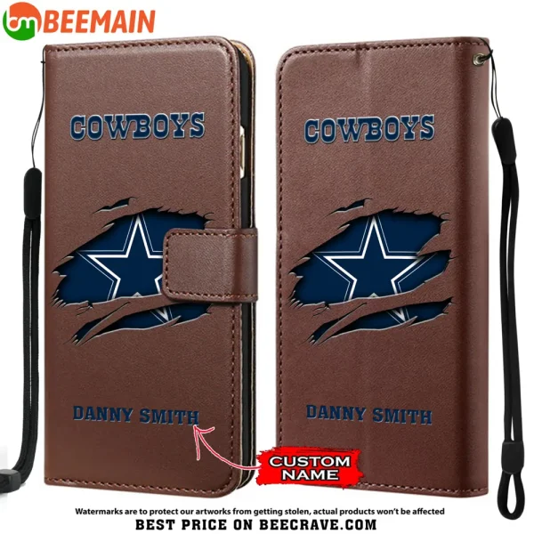 Dallas Cowboys Leather Wallet Phone Case SPTLWPC009 - Image 5