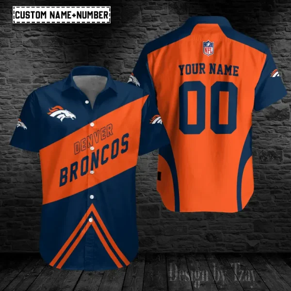Denver Broncos Button Shirt Trending 2025   98S036