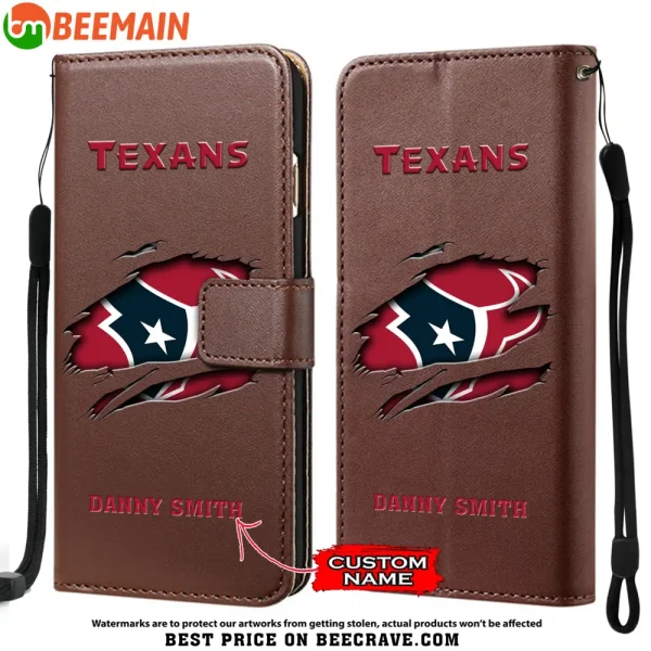 Houston Texans Leather Wallet Phone Case SPTLWPC013 - Image 5