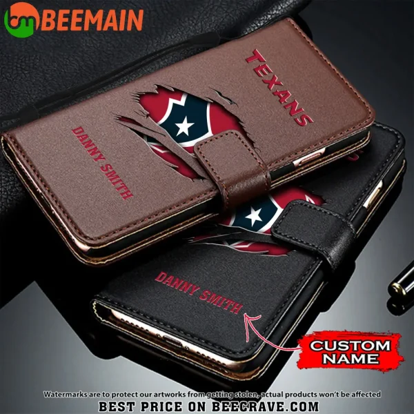 Houston Texans Leather Wallet Phone Case SPTLWPC013 - Image 3