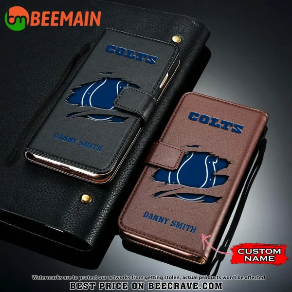 Indianapolis Colts Leather Wallet Phone Case SPTLWPC014 - Image 3