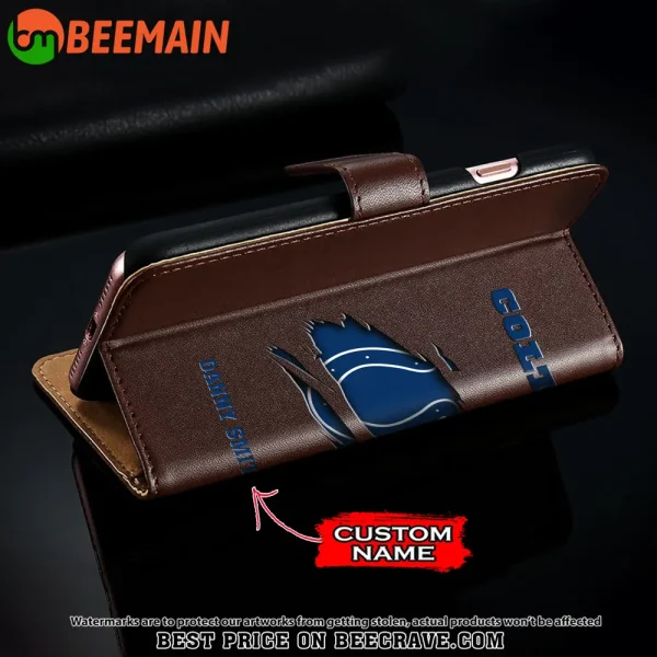 Indianapolis Colts Leather Wallet Phone Case SPTLWPC014 - Image 4