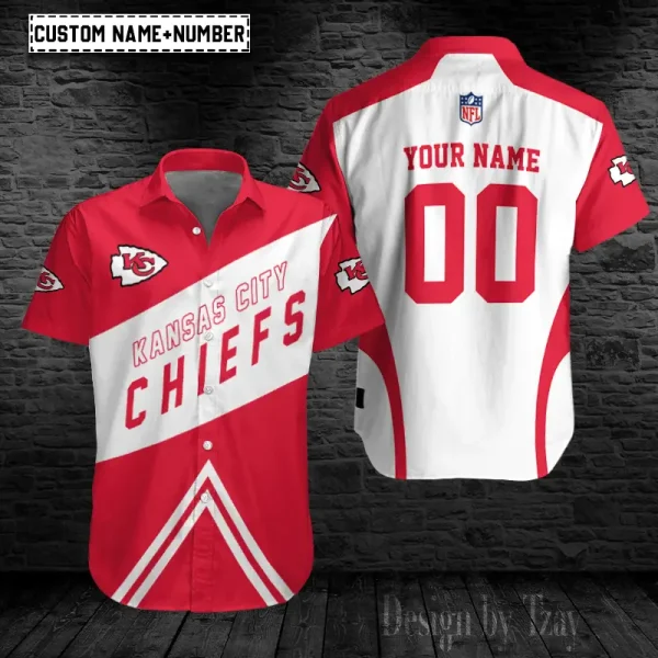 Kansas City Chiefs Button Shirt Trending 2025   98S042